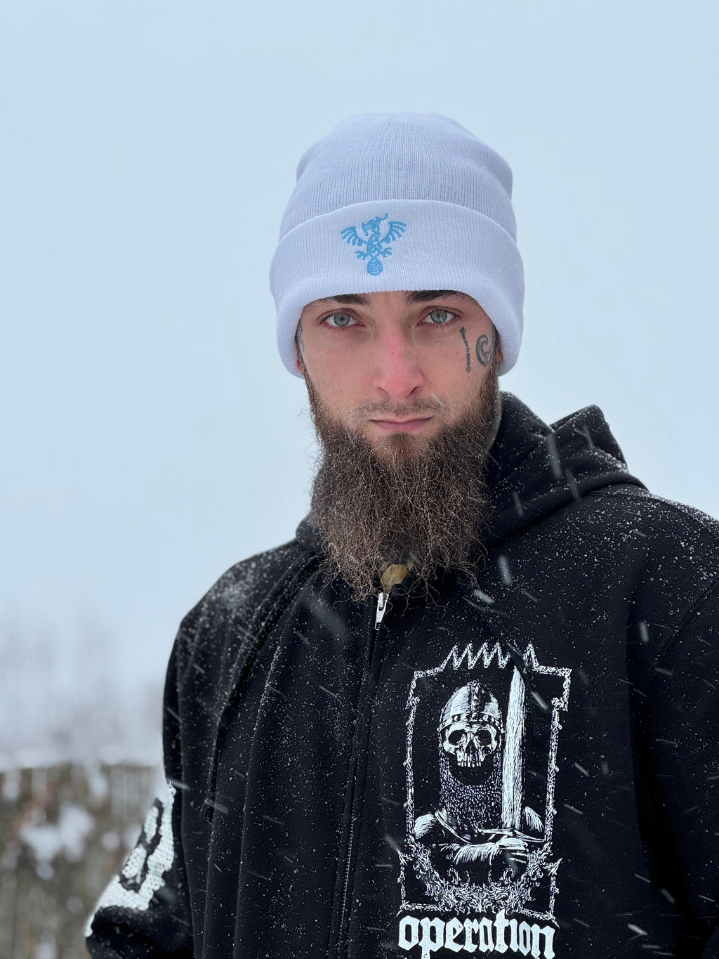 White Winter Beanie